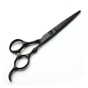 Best Material Barber <b>Scissors</b> Hot Sale Stainless Steel Plasma Black Made Pakistan ROOTCARE INSTRUMENTS Foldable Long Handle - Product Image 1