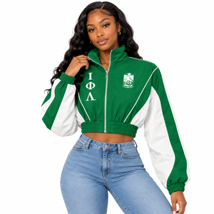 Veste coupe-vent légère Iota Phi Lambda, coupe-vent décontracté tendance, veste à fermeture éclair imperméable pour femmes - Product Image 1