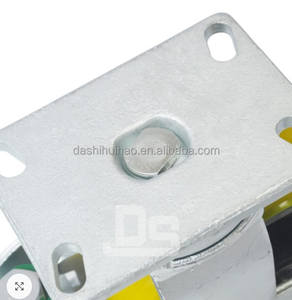 Dashi DS91 Polyurethan Eisen Schwerlast-Schwenkrolle mit Federung, Verriegelung, Kugellager und Stoßdämpfung in 6/8 Zoll Größen - Product Image 6