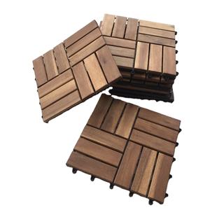 Suelo de Madera de Acacia Vietnamita GV-012A de Viet Wood, Moderno, Impermeable, Antideslizante, Encastrable, Cuadrado, Negro, Contemporáneo, para Exteriores y Patios - Product Image 4