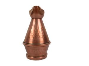 เหยือกน้ำทองแดงวินเทจคลาสสิก เหมาะสำหรับโต๊ะอาหารในร้านอาหารและการเสิร์ฟในห้องพัก  งานฝีมือจากอินเดีย - Product Image 2