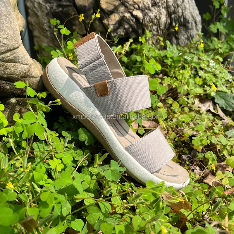 Sandálias planas femininas confortáveis para trekking respirável moda novidade 2024 Designer casual