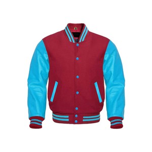 ออกแบบ OEM เสื้อแจ็คเก็ต Letterman คุณภาพสูง ปักโลโก้เองได้  โลโก้ปักตามสั่ง  สำหรับทุกเพศ - Product Image 1