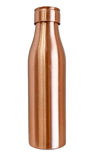 Pure Copper Drinking Water Bottle Elegant Ayurvedic Storage Bottle For Healthy Hydration Home Kitchen And Outdoor Activities - Product Image 5