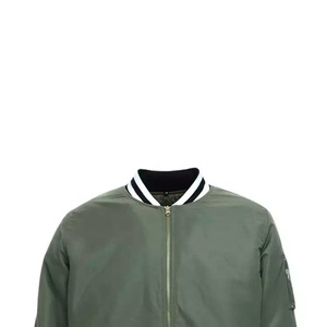 Chaqueta Bomber para Hombre, Personalizada, con Cuello Alto, de Lona, Resistente al Viento, con Cierre, Proveedor Mayorista - Product Image 4