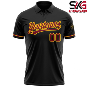 Polo de Golf Rosa Personalizado, Manga Corta, Cuello Redondo, Nombre del Equipo, Número del Jugador Impreso, Ropa Deportiva Informal - Product Image 5