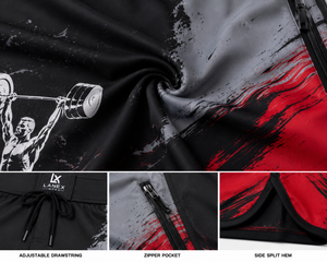 Custom Men's Weightlifting Board Shorts Quick Dry <b>Surf</b> Shorts Gym Fitness Beach Swim Trunks Sublimation Printed OEM ODM Design - Product Image 5