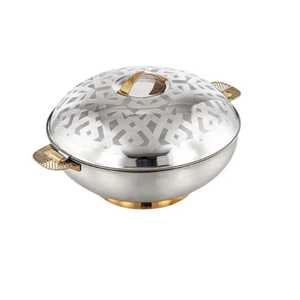 Round Stainless Steel Cookware <b>Pot</b> with Flip Top <b>Lid</b> Luxury Design Eco-Friendly & Durable Handcrafted for Kitchen Use - Product Image 3