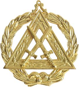 เครื่องประดับปกเสื้อของหน่วยสั่งการอัศวินเทมพลาร์ แกรนด์ ซีเนียร์ วอร์เดน - ทำจากโลหะชุบทอง - Product Image 3