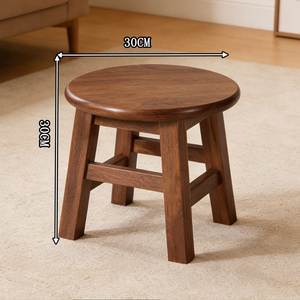 Taburete de Madera Hecho a Mano, Duradero, Artesanía Tradicional, Acabado Natural, Diseño Artístico Moderno, Asiento Elegante, Estilo Antiguo, Diwali - Product Image 6