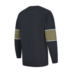 Suéter Casual de Punto con Cuello Redondo y Bloques de Color para Hombre, Corte Regular, para Otoño - Product Image 2