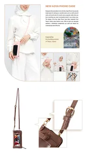 Petite pochette de téléphone portable, portefeuille bandoulière pour iPhone, sac bandoulière avec sangle, pochette de téléphone étanche avec fenêtre tactile - Product Image 3