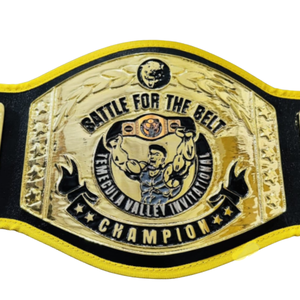 การแข่งขันเพื่อแชมป์เข็มขัดประจำปี 2025 ทีเมคูลา วัลเล่ย์ อินวิทเชอเรชั่น ดีไซน์สีทองและสีดำ คุณภาพพรีเมียม - Product Image 2