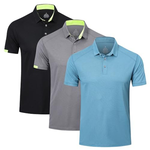 Custom Men <b>Polo</b> <b>Shirt</b> <b>3</b> <b>Pack</b> Blank Casual Golf <b>Shirts</b> Short Sleeve Plain Athletic <b>Polos</b> Set - Product Image 3