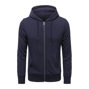 Nouveautés de haute qualité : Sweat à capuche zippé en maille unie pour homme, coupe classique, idéal pour l'automne - Product Image 6