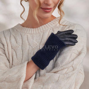 Gants longs en fourrure pour femmes de haute qualité, accessoires de mode d'hiver, fournisseur, faible MOQ - Product Image 2