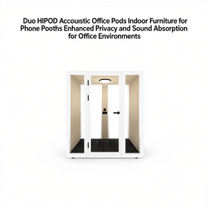 Duo HIPOD Cabines Acoustiques de Bureau – Mobilier Intérieur pour Cabines Téléphoniques – Intimité Améliorée et Absorption Sonore pour Environnements de Bureau - Product Image 2