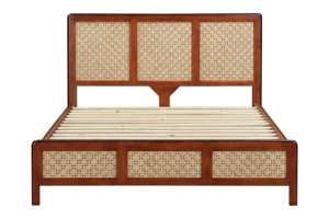 Top Choix 2024 Nouvelle Arrivée Layton En Bois King Size Lit Moderne Chambre Meubles Ensemble Service Carton Boîte Vietnam Fabricant - Product Image 2