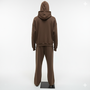 Ensemble de survêtements en coton 100% personnalisés avec logo, sweat-shirt et sweat à capuche imprimés, pour hommes et femmes - Product Image 4