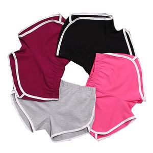 Shorts Deportivos Azul Rey para Mujer, con Parches, Cintura Elástica, 100% Algodón, Impermeables, Ecológicos, Transpirables, de Color Sólido - Product Image 6