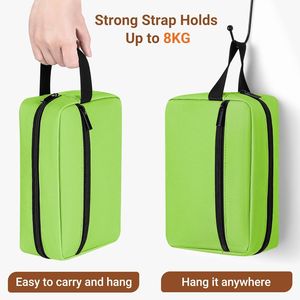 Elviros - Bolsa de Aseo Ligera para Viaje con Compartimento para Artículos de Aseo y Organizador de Cosméticos para Mujeres y Hombres - Product Image 3