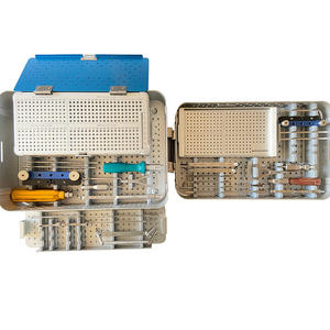 Juego de Instrumentos Veterinarios Ortopédicos para Trauma, de Acero Inoxidable, Manual, Reutilizable, Placa de Bloqueo TPLO de 2.4, 2.7, 3.5 mm con Tornillo, de Dentavex - Product Image 4