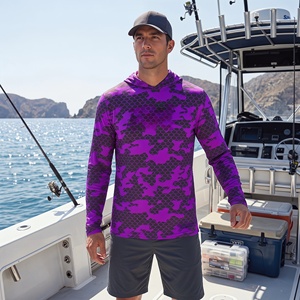 Vêtements de pêche pour adultes sur mesure en gros, manches longues, protection solaire UPF50+, sweat-shirt de pêche pour hommes - Product Image 1
