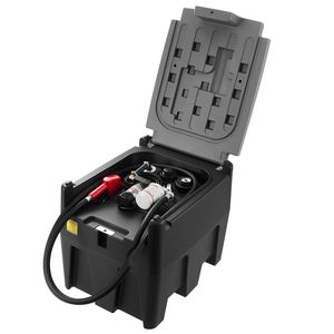 Serbatoio Diesel Portatile da 58 Galloni con Pompa di Trasferimento Elettrica 12V, Portata 10 GPM, Tubo in Gomma da 13,1 Piedi, Attrezzatura per Veicoli - Product Image 5