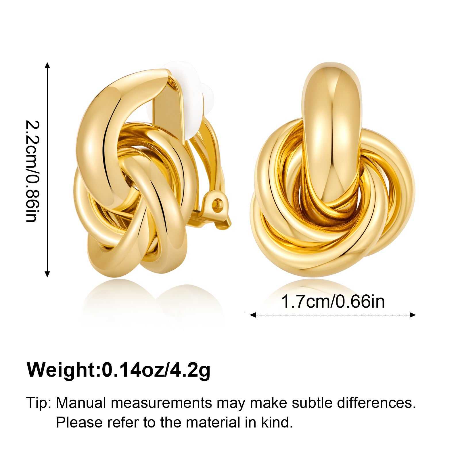 EJ240008A Copper Earrings Gold