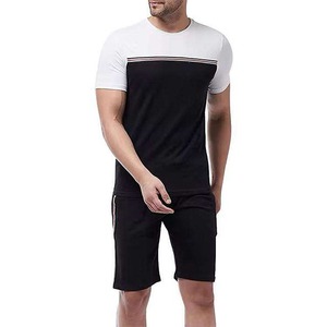 Vente en gros, été, promotion, 100% polyester, respirant, design personnalisé, impression numérique, tissu sans couture, ensemble de t-shirts décontractés pour hommes - Product Image 1
