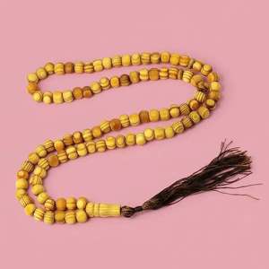 Tasbih de Madera Pulida Ecológico Hecho a Mano, Cuentas de Oración Islámicas para Hombres y Mujeres Musulmanes, para Zikr Diario, Dhikr y Meditación - Product Image 3