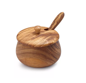 Natural Wooden Sugar Pot <b>High</b> quality <b>Kitchen</b> <b>Table</b> Handcrafted Eco-Friendly Wooden Sugar Pot - Product Image 1