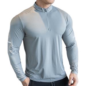 Camiseta Deportiva Personalizada con Cierre de Cremallera de 1/4, Ropa Deportiva para Hombre, Camiseta Polo de Secado Rápido - Product Image 1