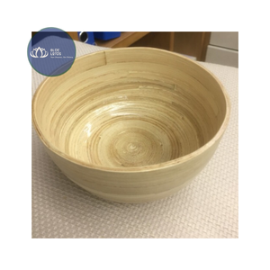 Tazón de Madera Maciza Ecológico, Tazón para Servir Ensaladas y Frutas con Acabado Natural, Exportación - Product Image 1