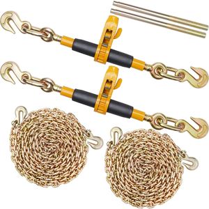 2ชิ้น3/8 G80 "-1/2" ตัวยึดสำหรับงานหนักจำกัดน้ำหนัก12000ปอนด์ป้องกันการลื่นไถลวงล้อแบบประหยัดแรง - Product Image 1