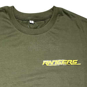 Camiseta de algodón para hombre, verde oliva, cuello redondo, transpirable, ecológica, manga corta, estilo urbano, logotipo personalizado, OEM, camisetas al por mayor. - Product Image 3