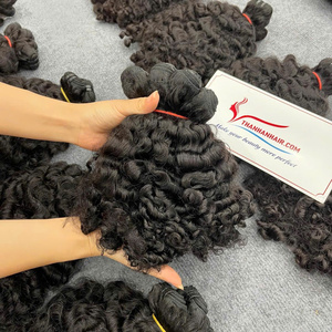 Cheveux humains 100% naturels, bouclés, en trame, couleur noir naturel, disponibles en stock, 12-26 pouces, fournisseur en gros - Product Image 3