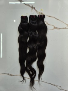 ผมมนุษย์อินเดียแบบดิบธรรมชาติ ลอนคลื่น  จัดเรียงเกล็ดผมอย่างสมบูรณ์แบบ ผมเวอร์จิ้น - Product Image 3