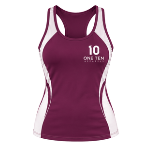 เสื้อกล้ามออกกำลังกายผู้หญิงแบบ Racerback สำหรับเล่นกีฬา ระบายเหงื่อได้ดี ยืดหยุ่น เหมาะสำหรับฝึกซ้อม ยิม โยคะ ฟิตเนส - Product Image 1
