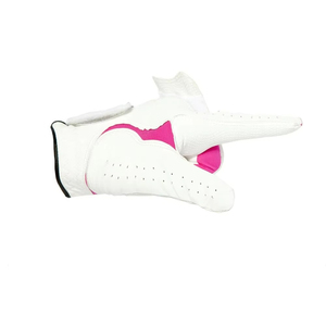 Guantes de golf de dedo completo para zurdos de la serie Signature de Sergio Garcia, color rojo/blanco |   Guantes Unisex Premium Pro Grip Antideslizantes de Piel de Cabretta - Product Image 5