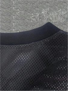 New Custom <b>Cropped</b> <b>Mesh</b> <b>Top</b> American Football Jersey Unisex Satin Streetwear V-Neck Star Patch Y2K Oversized Moisture-Wicking - Product Image 3