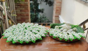 Tiges de fleurs en argile blanche, arrangement floral artificiel, fausses branches fleuries pour la décoration de mariage et de fête - Product Image 3