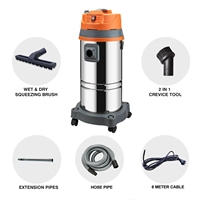 Aspirateur industriel robuste 1800W 50L humide et sec 220V pour voiture, usage domestique extérieur et hôtel