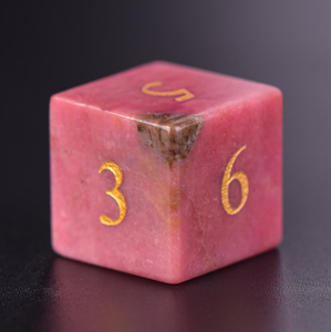 Ensemble de dés de jeu de rôle en rhodonite de luxe, faits à la main, polyédriques, pour Dungeons & Dragons, collection de cadeaux de luxe - Product Image 3