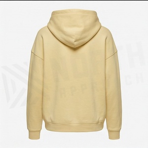 Women Oversize O-Neck Sweatshirt Full Cotton <b>Drop</b> Shoulder Hoodie Style Pullover Casual Streetwear New Customized Color - Product Image 2