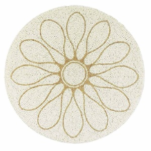 New Arrival Floral Glass Beaded <b>Table</b> Mat Beaded Charger Plate Beaded Place Mats Christmas Special Events and Home Decor - Product Image 6