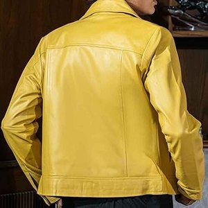 Chaqueta de Cuero Genuino para Mujer, Estilo Motero, con Cierre, Corte Ajustado, a la Moda, para Invierno, Proveedor OEM ODM - Product Image 5