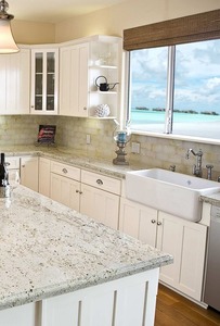 Granite Blanc Neige – Pierre de granit naturelle polie de qualité supérieure pour comptoirs de cuisine, îlots, revêtements de sol, panneaux muraux et architecture - Product Image 1