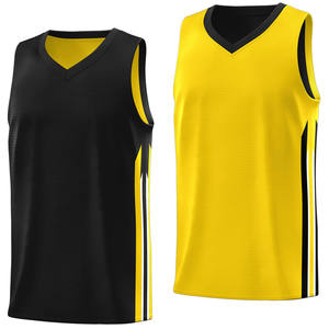 Conjunto de Uniforme de Baloncesto - 100% Poliéster Transpirable de Secado Rápido, Uniforme Deportivo sin Mangas con Impresión por Transferencia de Calor - Product Image 6