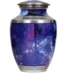 Urne funéraire en métal Arbre de Vie vert pour cendres humaines, taille standard, urne commémorative pleine grandeur pour cendres de homme et de femme, urne décorative - Product Image 6
